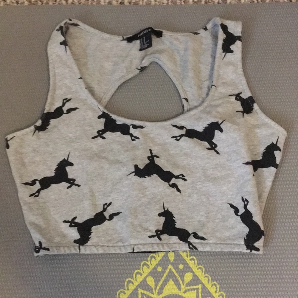 Unicorn crop top
